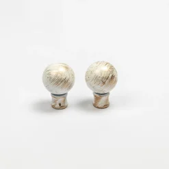 Conjunto de 2 terminais BOULE branco/ouro