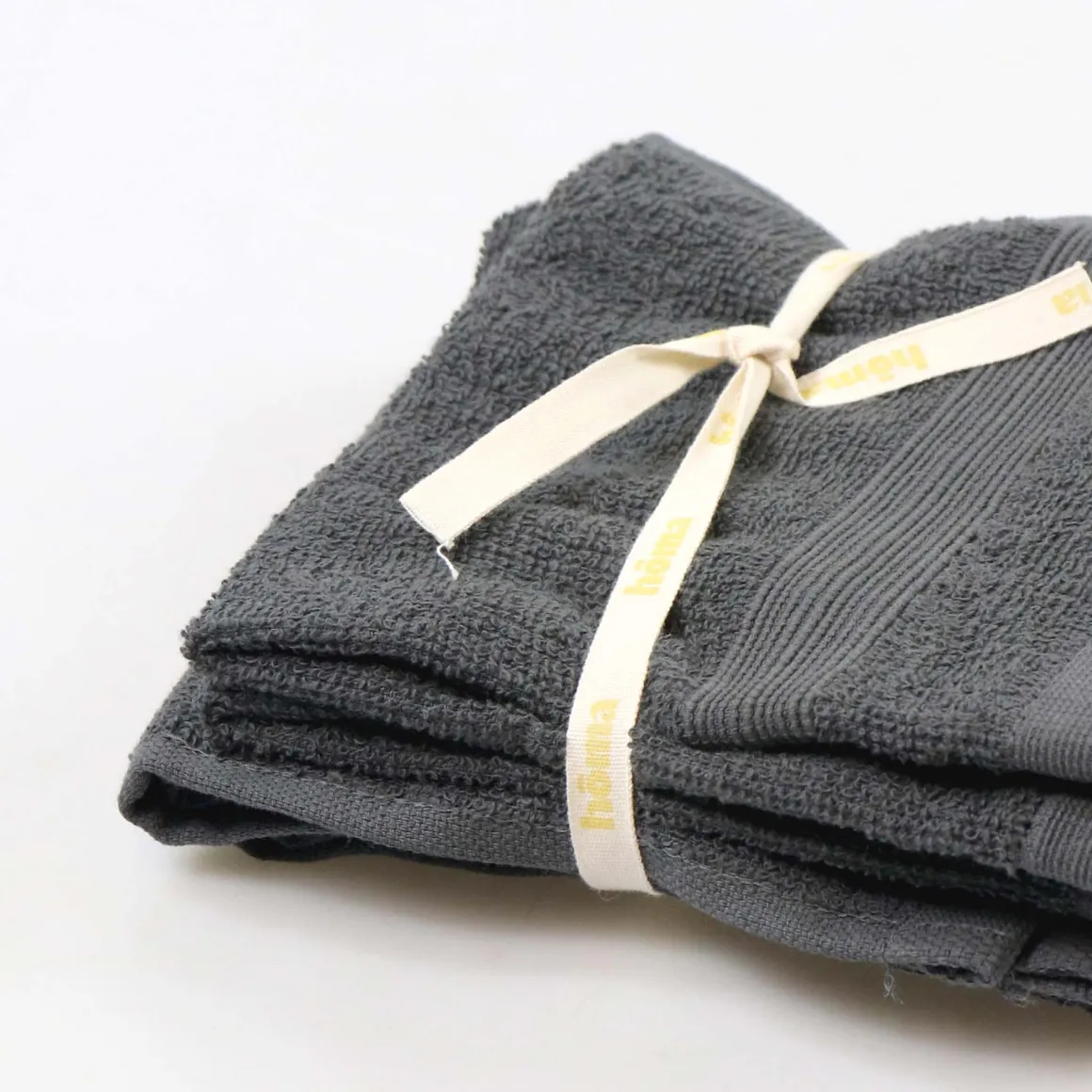 Conjunto de 4 toalhas de mão FLOW cinza