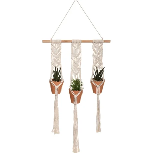 Conjunto de 3 vasos suspensos HACI 75cm