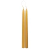 Conjunto de 2 velas de candelabro mostarda HUGO