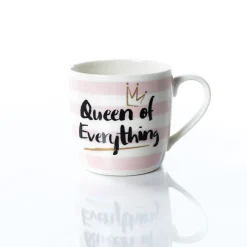 Conjunto de caneca e tigela queen