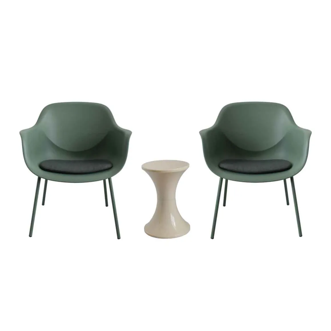 Conjunto de exterior verde olive para 2 pessoas