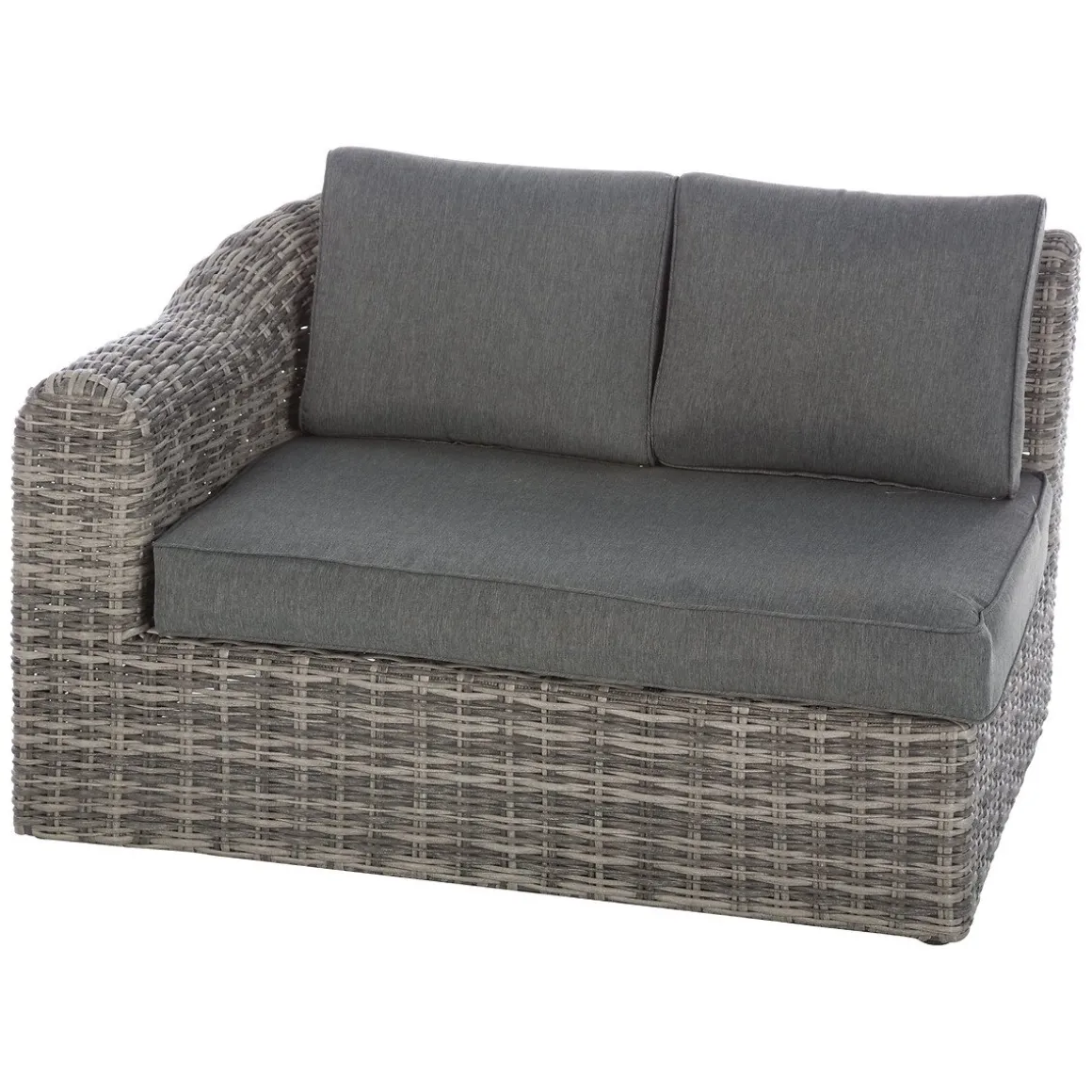 Conjunto de jardim MOORÉA TERRE d'ombre em rattan sintético