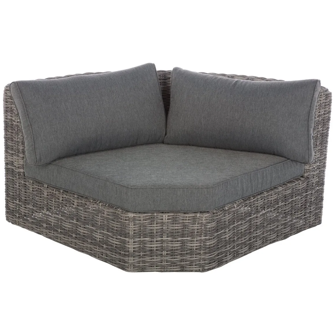 Conjunto de jardim MOORÉA TERRE d'ombre em rattan sintético