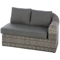 Conjunto de jardim MOORÉA TERRE d'ombre em rattan sintético