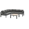Conjunto de jardim ângulo ÉVASION cinza escuro