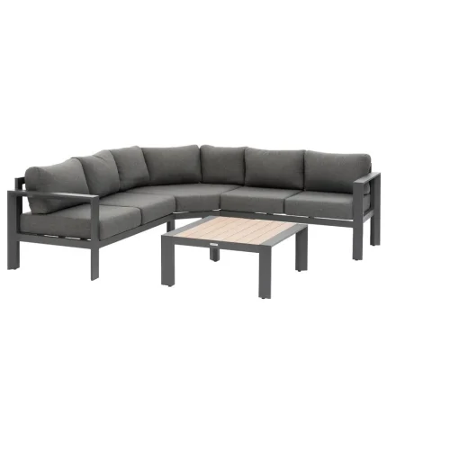 Conjunto de jardim ângulo ÉVASION cinza escuro