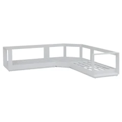 Conjunto de jardim ângulo ALLURE branco 5 lugares