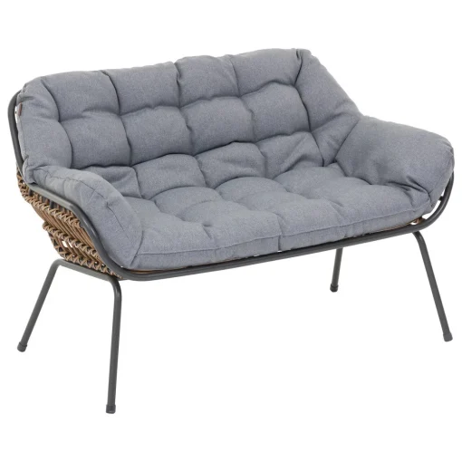 Conjunto de jardim PAOPAO cinza graphite para 4 pessoas