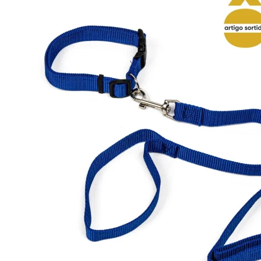 Conjunto de trela com coleira 200cm