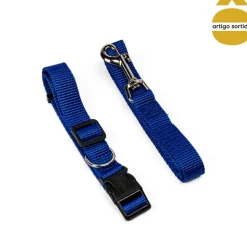 Conjunto de trela com coleira 200cm