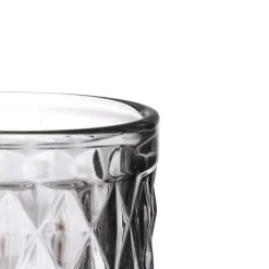 Copo De Champanhe Diamante Cinza 17,5cl