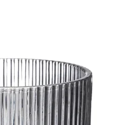 Copo de água RISCAS cinza em vidro com pé 37cl