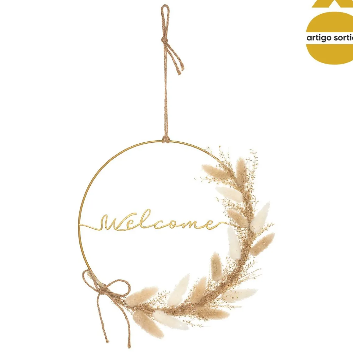 Coroa de flores secas LUISA 24cm