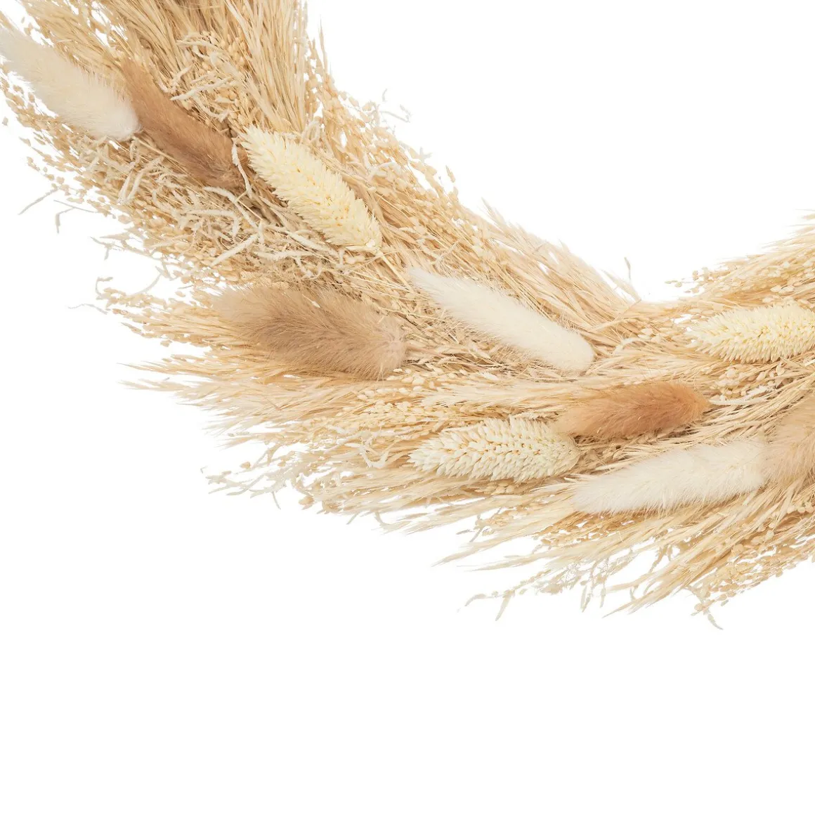 Coroa decorativa com flores secas CARAVANE