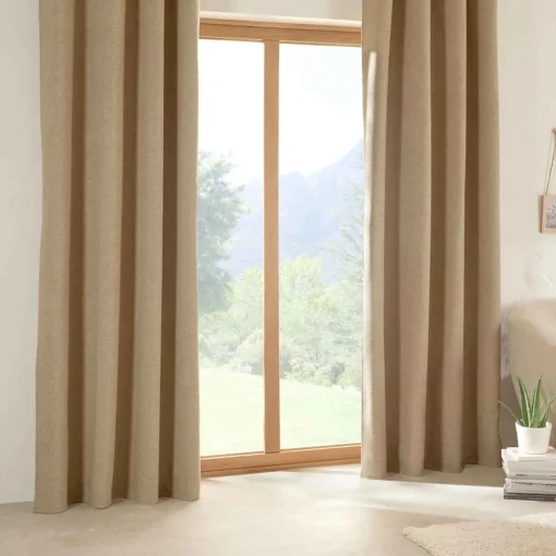 Cortina AUTOMNE bouclette taupe isolante 140x260cm