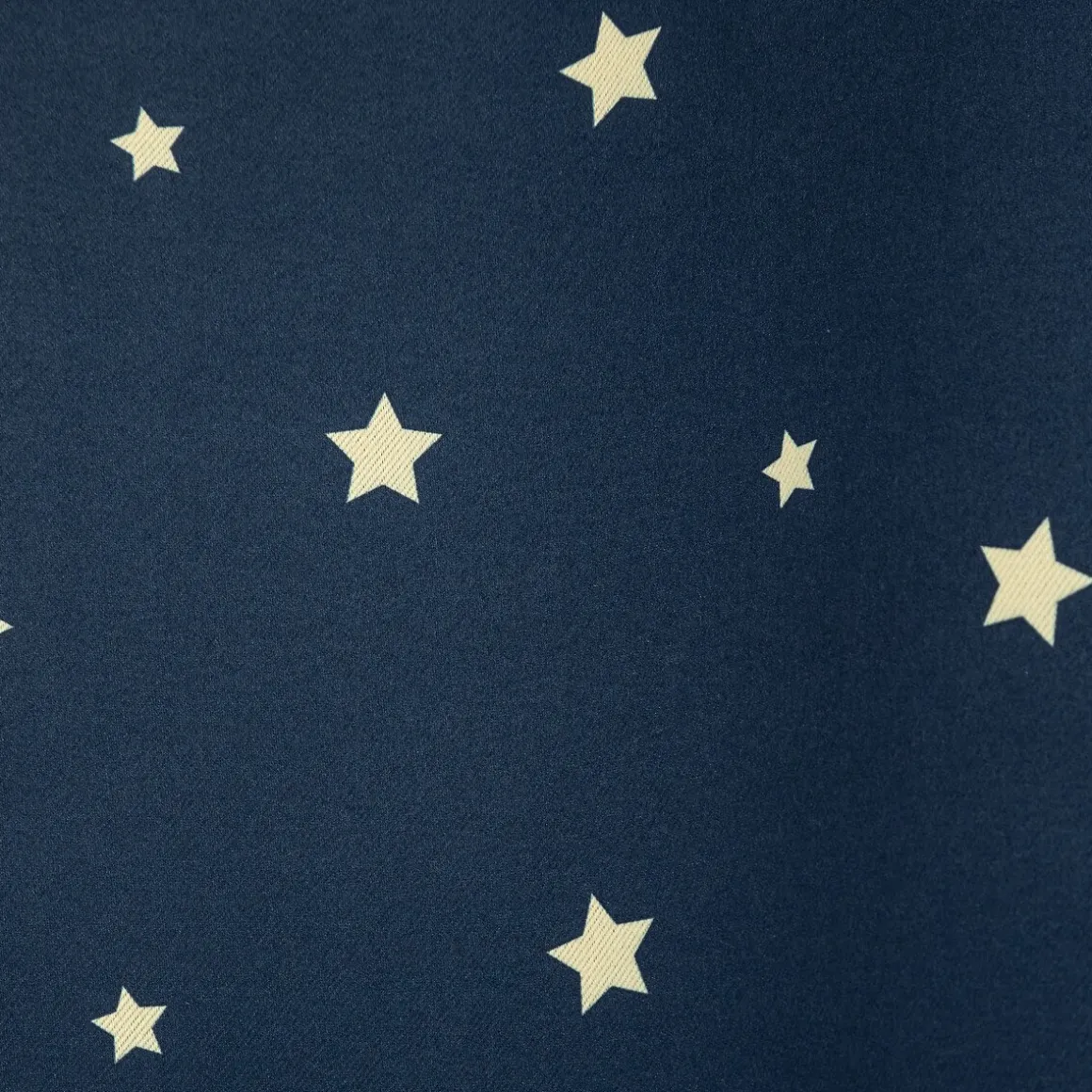 Cortina azul escuro com estrelas 135x260cm