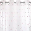 Cortina com pompons 240x140cm