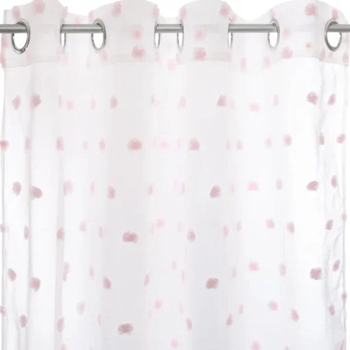 Cortina com pompons 240x140cm