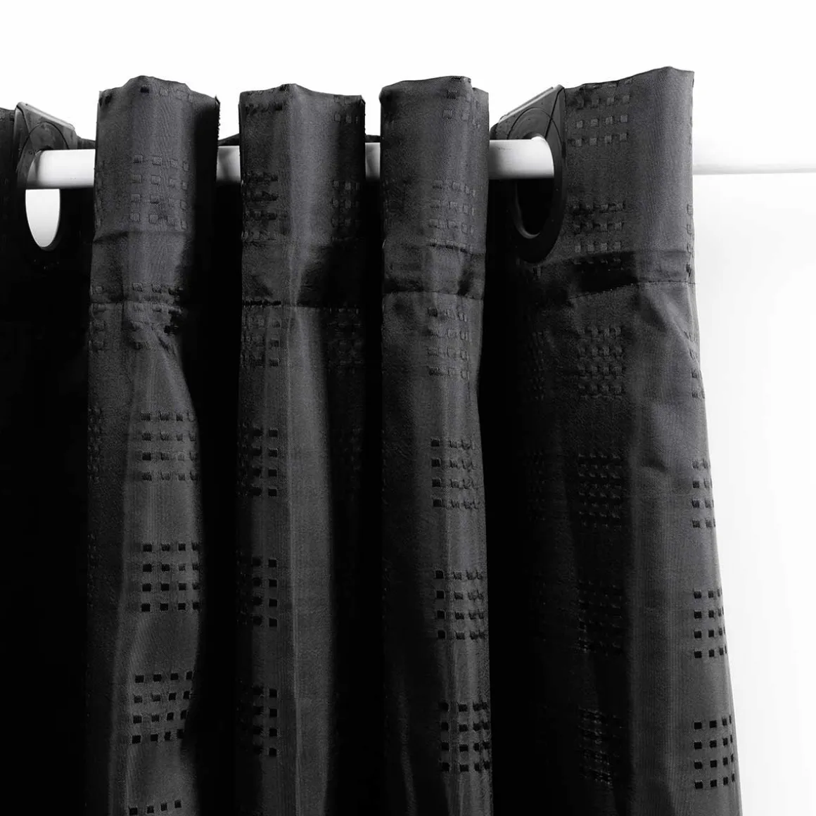 Cortina De Banho Preta 180x200cm