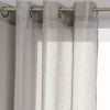 Cortina efeito riscas cinza 140x240cm