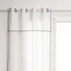 Cortina FRED branca risca preta 140x240cm