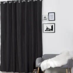 Cortina isolante preta 140x260cm