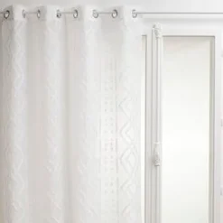 Cortina Jacquard Sama Branca