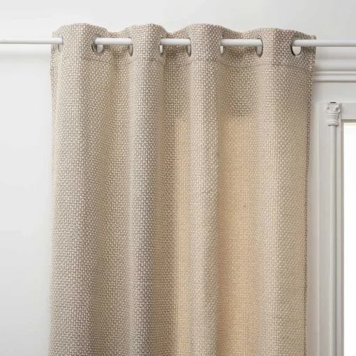 Cortina MAILLE WILD cinza claro 140x260cm