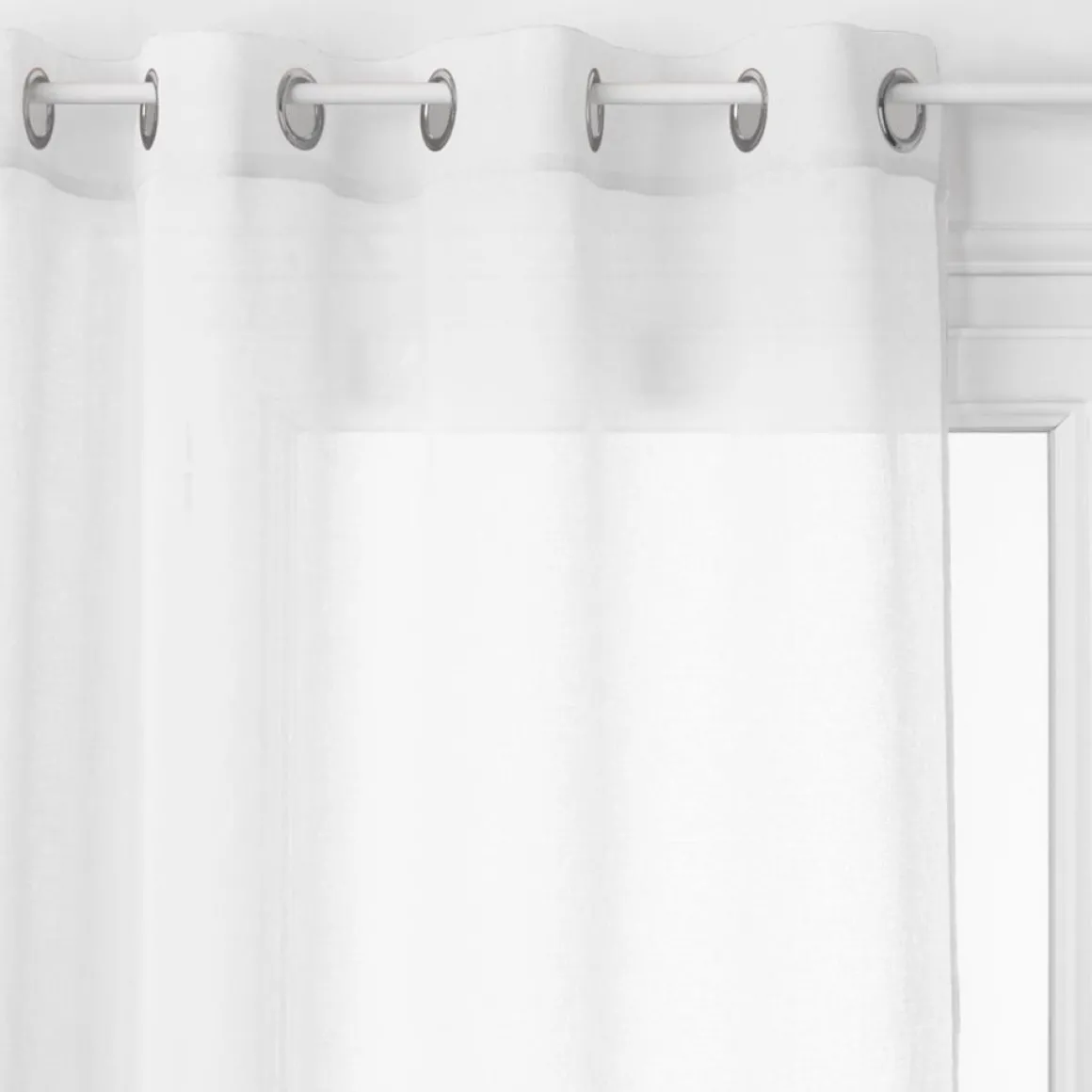 Cortina organza branca 140x240cm