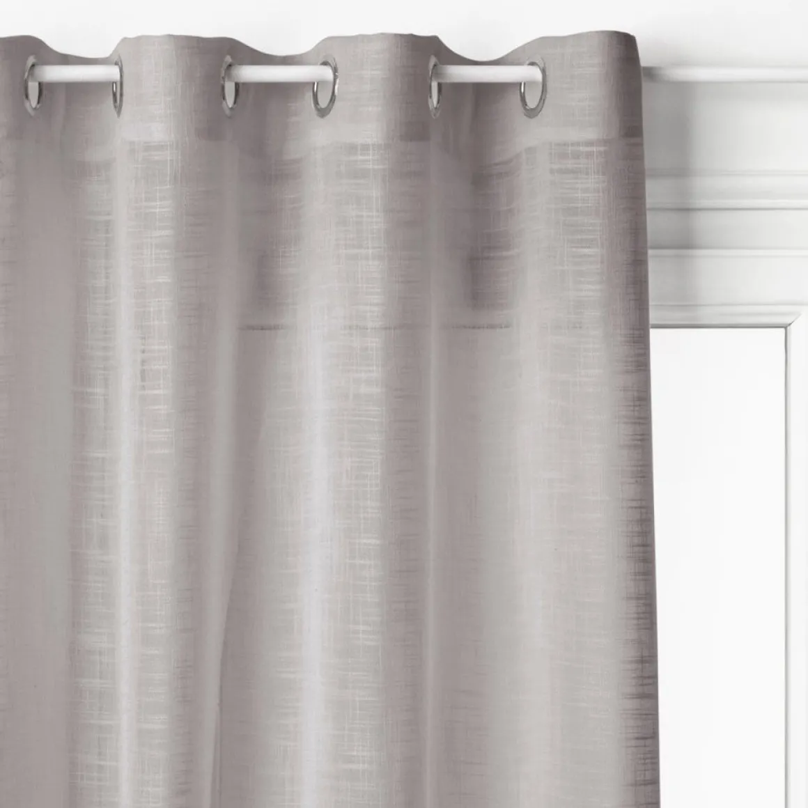Cortina organza cinza 140x240cm