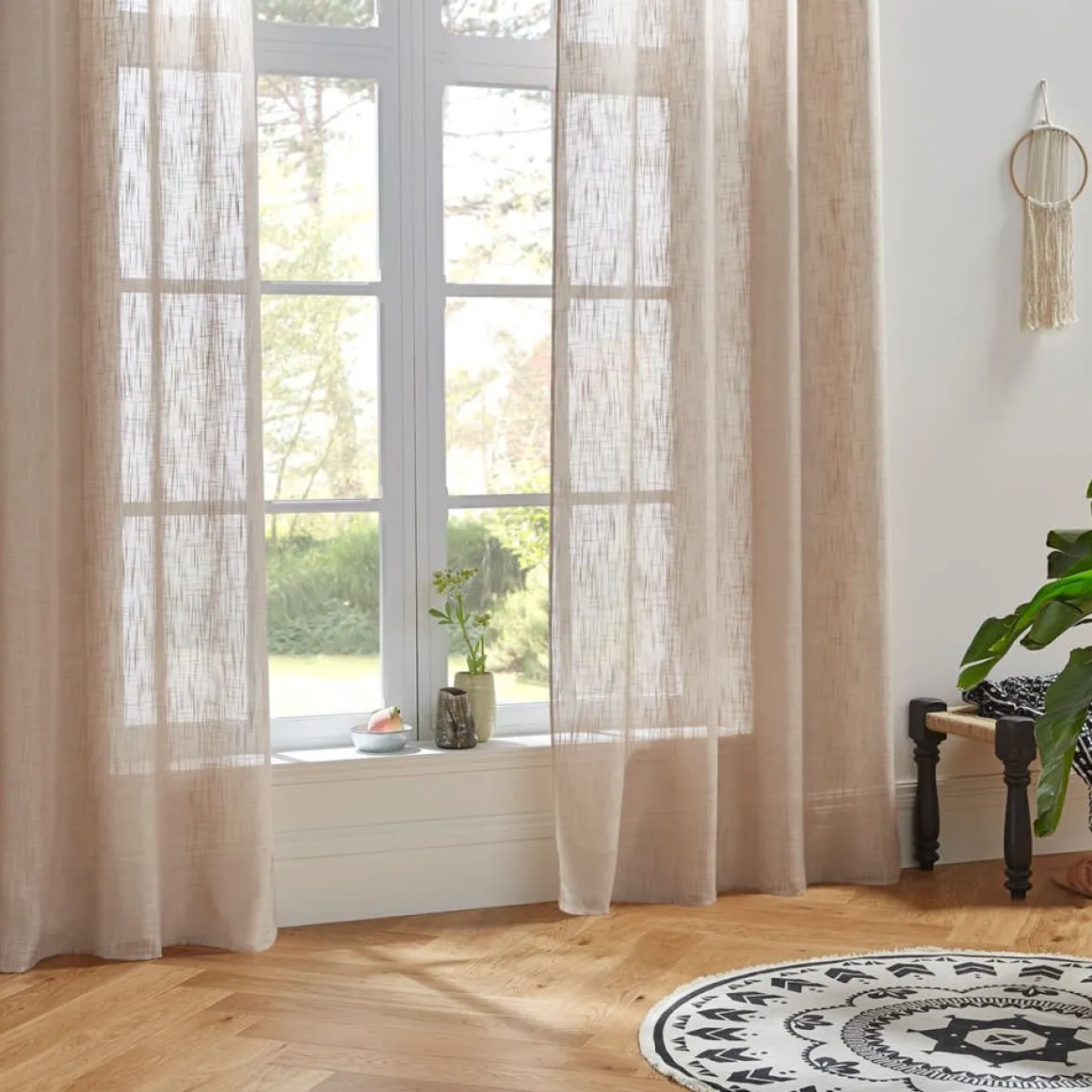 Cortina organza linho 140x240cm