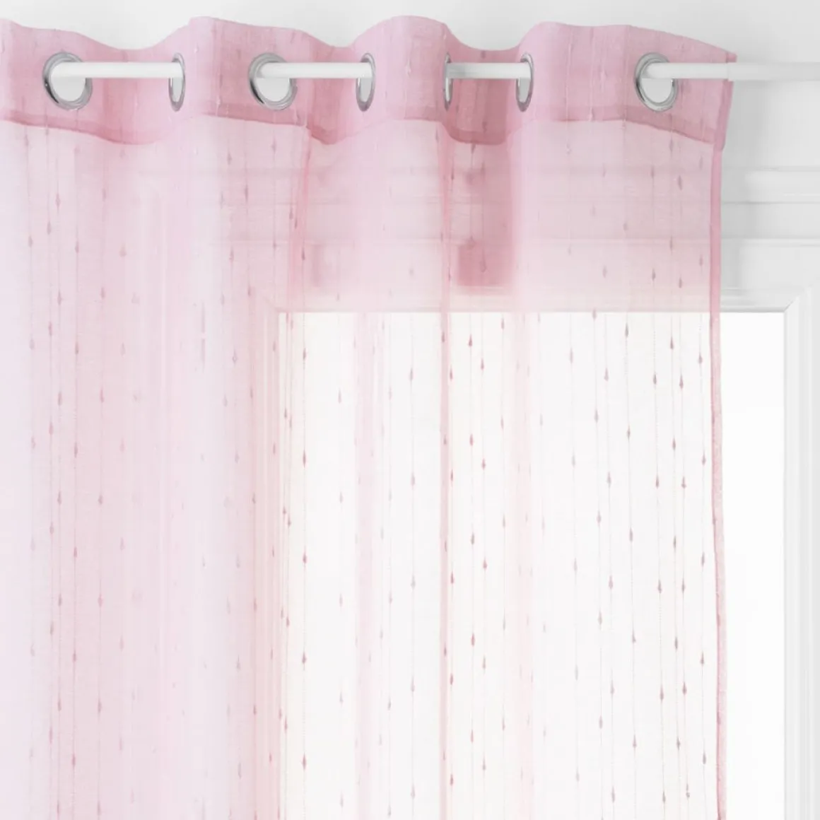 Cortina organza rosa 140x240cm
