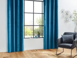 Cortina OTTO veludo azul 140x260cm