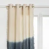 Cortina tie dye com franjas 140x260cm