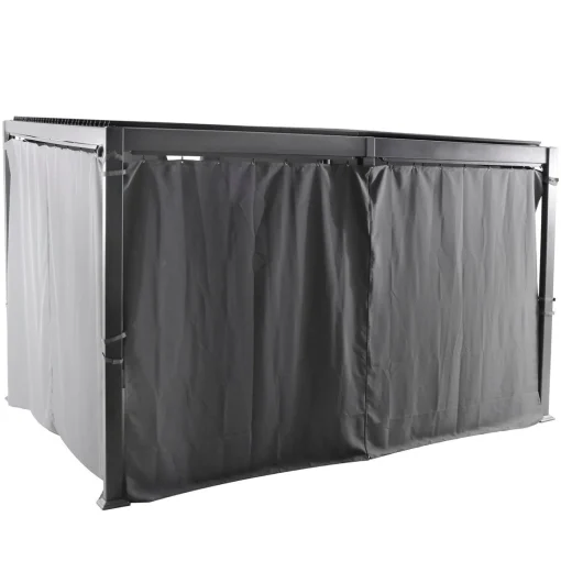 Cortinas para pérgola AVILA cinza ardósia 3x4m