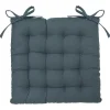 Coxim azul escuro em algodão 38x38cm