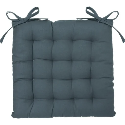 Coxim azul escuro em algodão 38x38cm