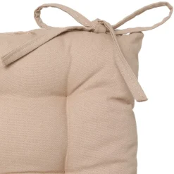 Coxim bege em algodão 38x38cm