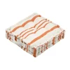 Coxim de chão SOLEIL RISCAS laranja e cru
