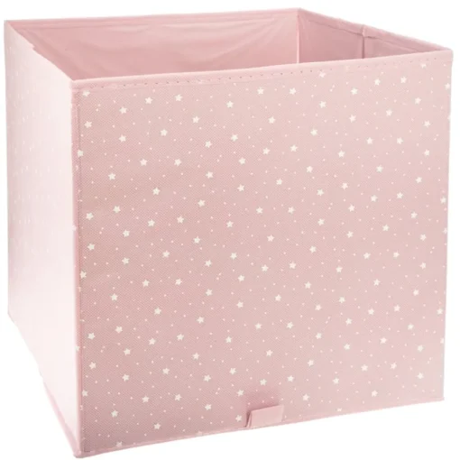 Cubo de arrumação rosa 29cm