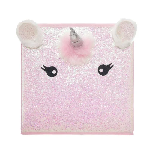 Cubo de arrumação unicórnio 29x31cm