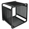 Cubo em bambu preto 33x33cm