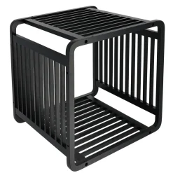 Cubo em bambu preto 33x33cm
