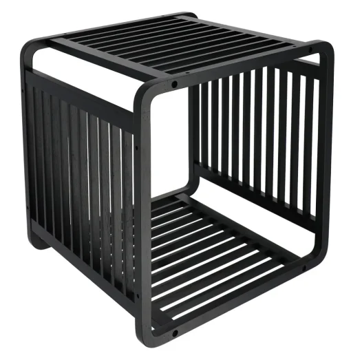 Cubo em bambu preto 33x33cm