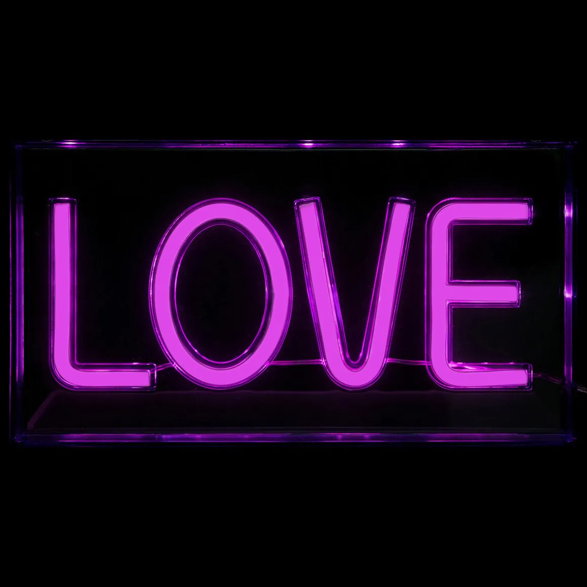 Decoração de mural led Neon love