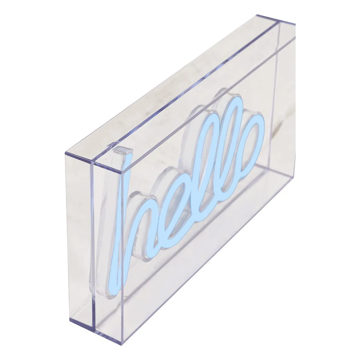 Decoração de mural led Neon hello