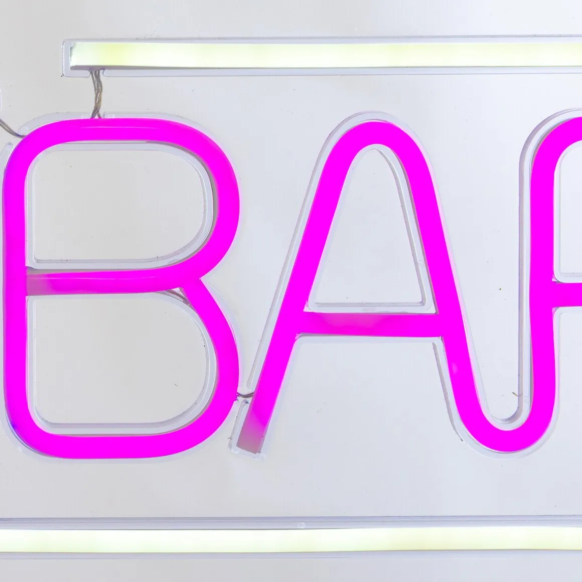 Decoração de mural led Neon bar