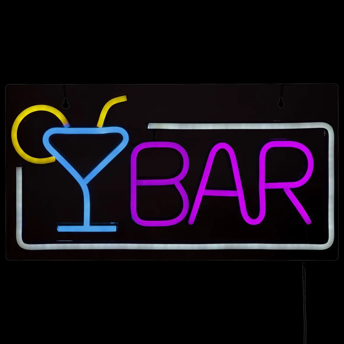 Decoração de mural led Neon bar