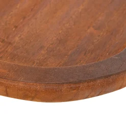 Despeja bolsos castanha em madeira